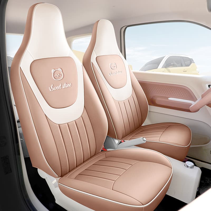 24 Wuling Macaron Gen 3 Car Seat Cover - Custom Fit, All-Season Full Coverage Seat Covers for 5-Seat Models