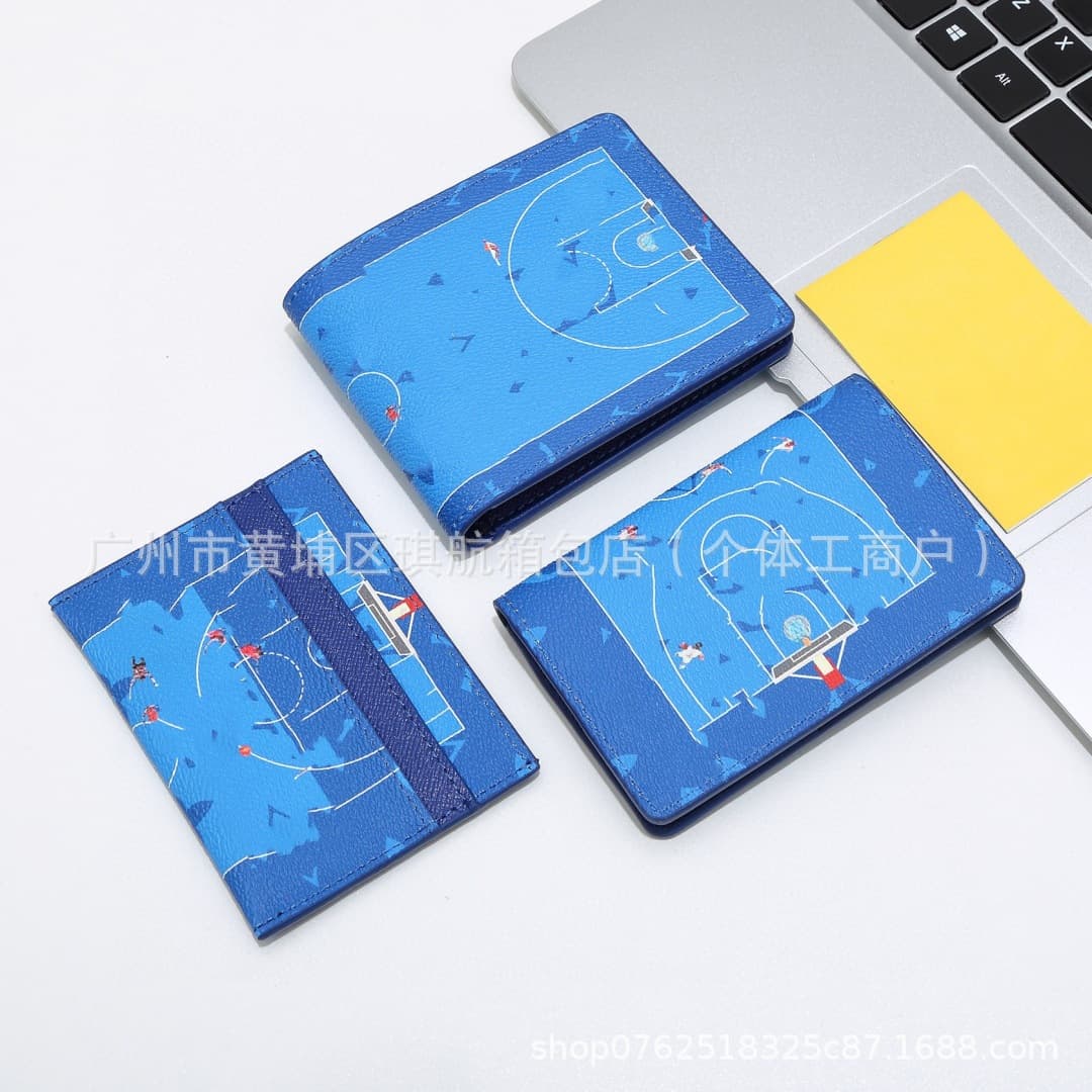2026 cross-border new sports series wallet card holder classic presbyopic multifunctional coin purse card holder card holder men's style