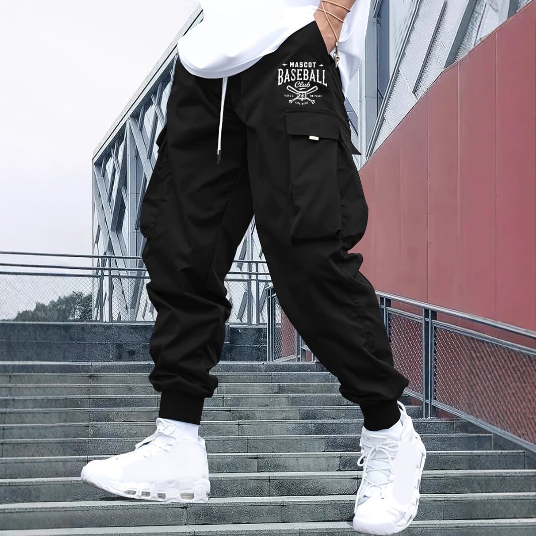 New 2025 Men's Casual Pants Trendy Large Pocket Design Sensation Clothing Cross-Border Hot Sale Comfortable Fashionable Trousers