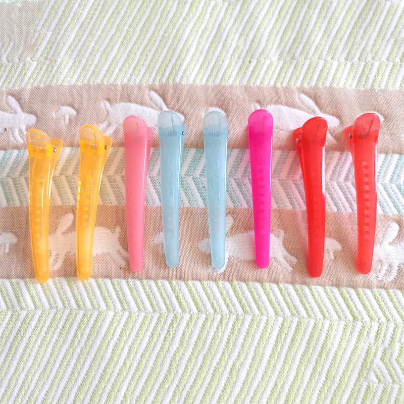 Colorful Long Duckbill Hair Clips Simple Home Use Hairdressing Salon Hair Curling Iron Hairdressing Tools Women's Hair Accessories