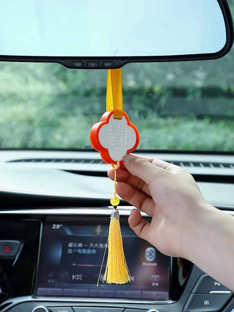 Winter Scented Diffuser Stone Flameless Aromatherapy Car-specific Fragrance Discs, Long-lasting Air Freshener Hanging Pieces