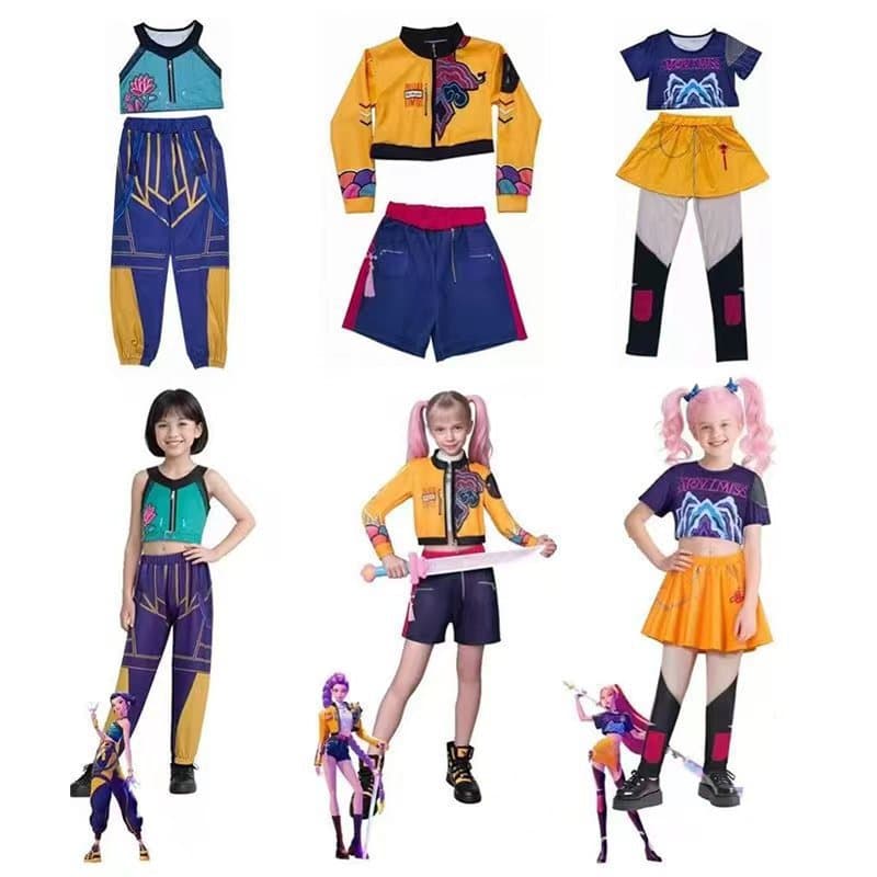 Halloween Hunting Witch Girls' Cosplay Children's Clothing Lumi Lazoi Stage Performance Two-Piece Set Performance Outfit for Girls