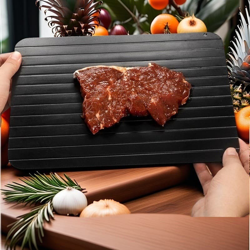 Kitchen household quick defrosting board aluminum alloy thawing tray for steak frozen meat seafood anti-freeze tray ice melting plate