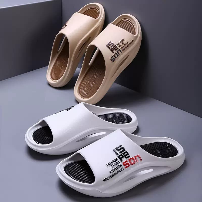 Men's Summer New Style Outdoor Thick-Sole Slippers with Cloud-Like Comfort, Anti-Slip One-Strap Sandals for Home and Bath