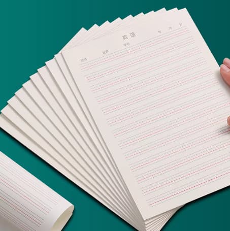 Junior High School English Workbook 16K English Notebook Positioning Writing Practice Book English Word Dictation and Copying Paper