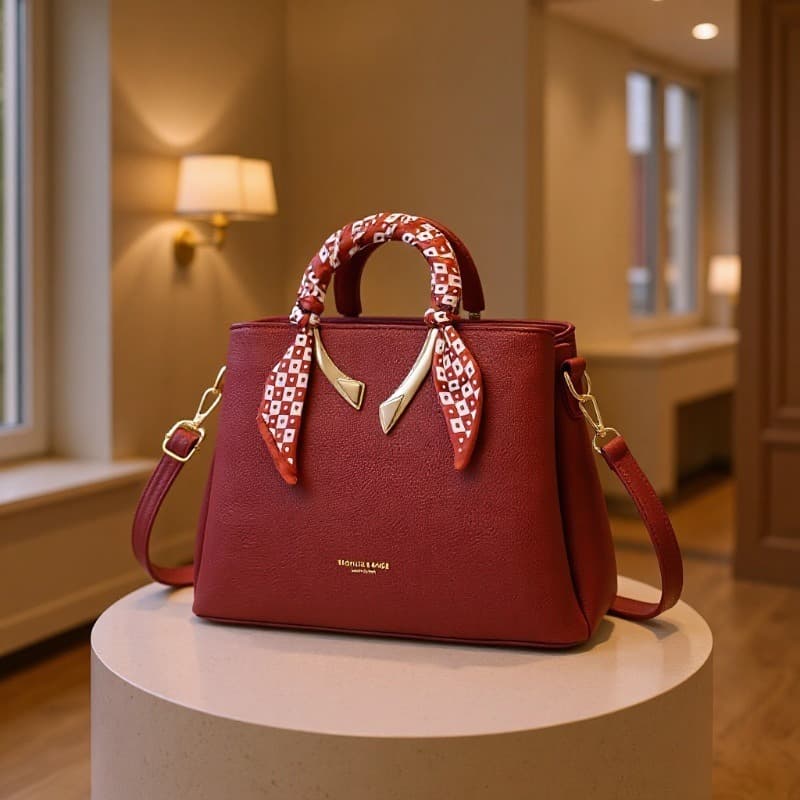 Cross-border Women's Bag 2025 Fashionable Large Capacity Tote Bag Simple Vintage Shoulder Crossbody Bag
