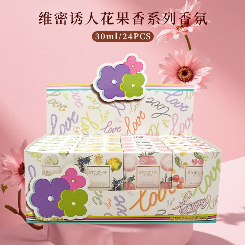Foreign trade cross-border popular perfume women's niche Victoria's Secret First Love Strawberry Girl student English version display box