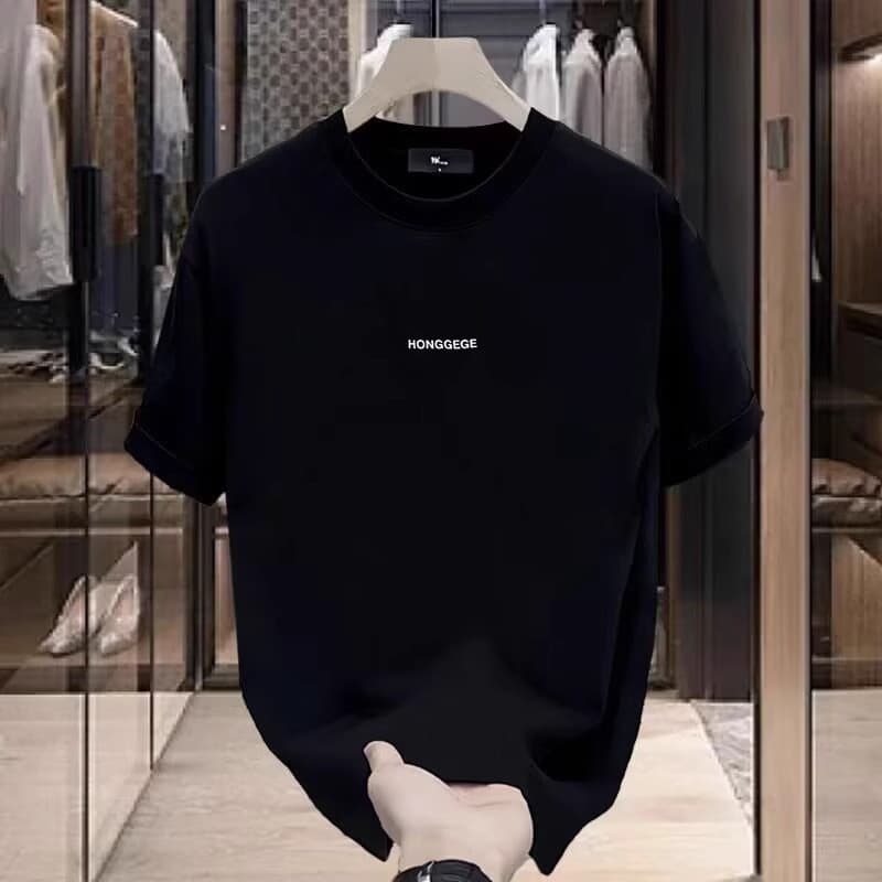 Available for overseas wholesale ~ Heavyweight pure cotton short-sleeve T-shirt for men, 2026 new style, Chinese trendy unisex design