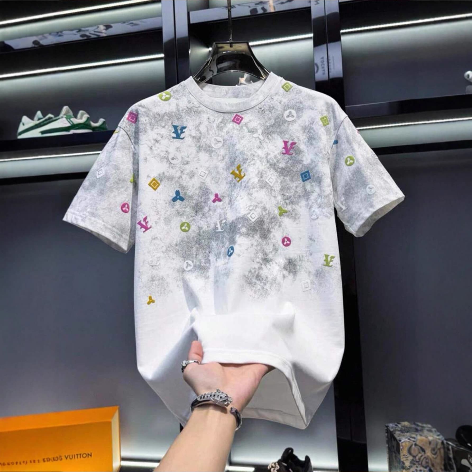 2025 SHEIN TEMU, 3D printed European and American clothing with straight hair