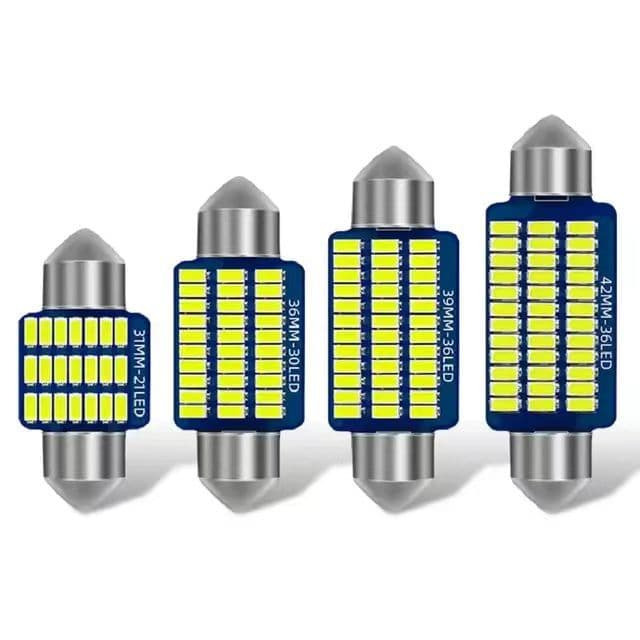 Automotive LED Dome Light Reading Light Double-Ended 3014 31mm 36mm 39mm 41mm Interior Light License Plate Light