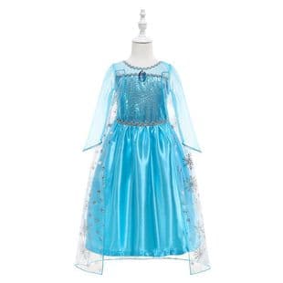 2022 Frozen Princess Dress Queen Elsa Children's Formal Dress Girls Tulle Dress