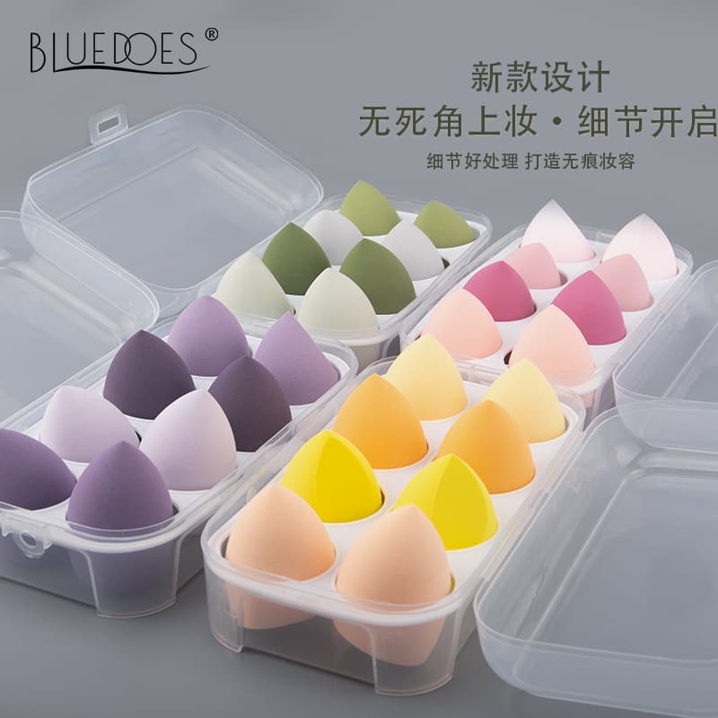 Beauty Blender Cushion Puff, Wet and Dry Dual-Use, Non-Absorbing, Silicone Sponge, Egg Box, Makeup Tool