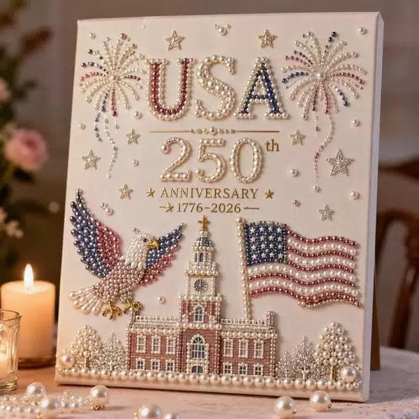 Diamond Painting Cross-Border New Product 250th Anniversary DIY Pearl Painting Kit