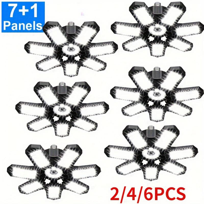 2026 New Cross-Border Dropshipping 2/4 Deformable LED Ceiling Light 2/4 Deformable