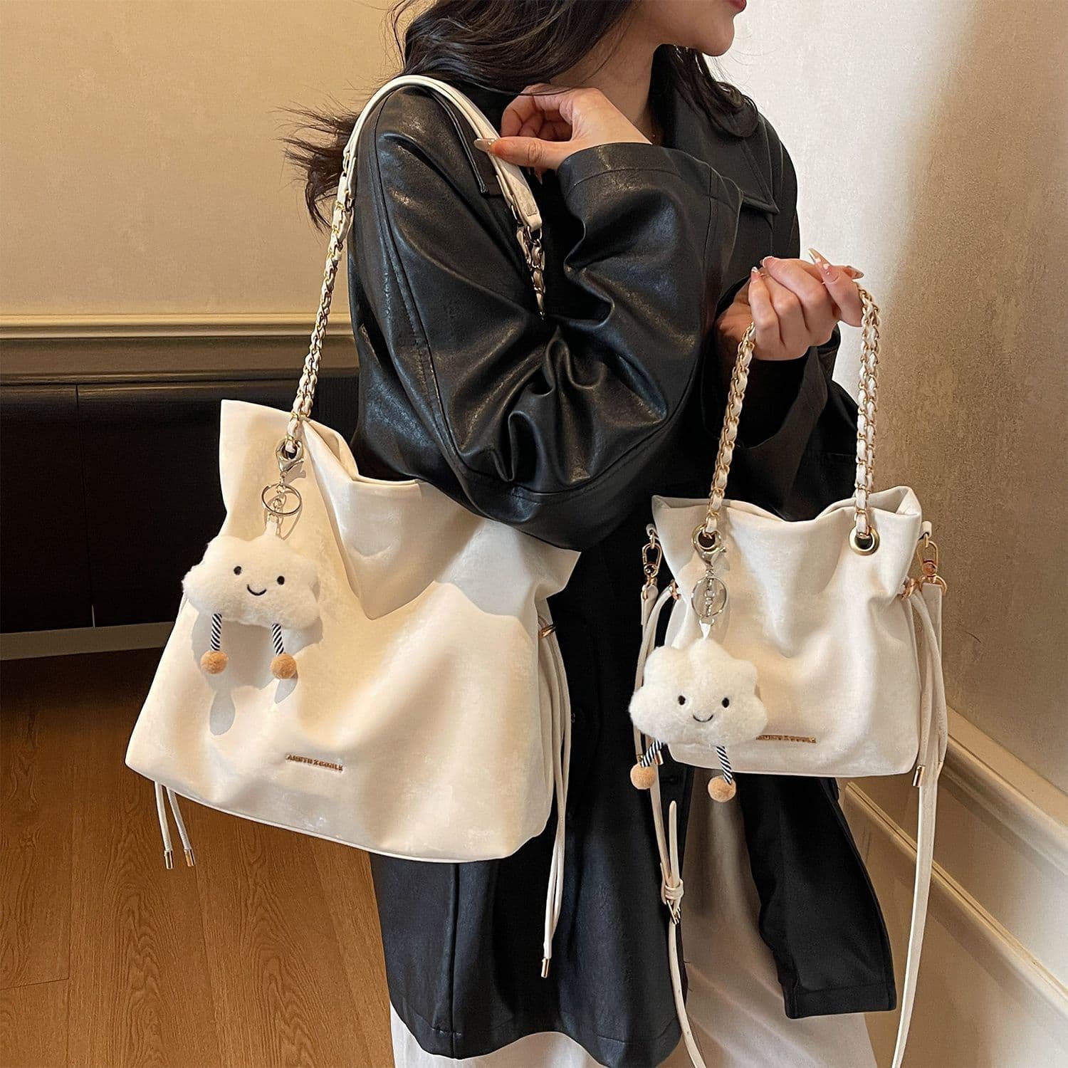 Amy Rabbit women's bag 2026 new style fashionable women's hobo bag commuting simple versatile single shoulder crossbody bag