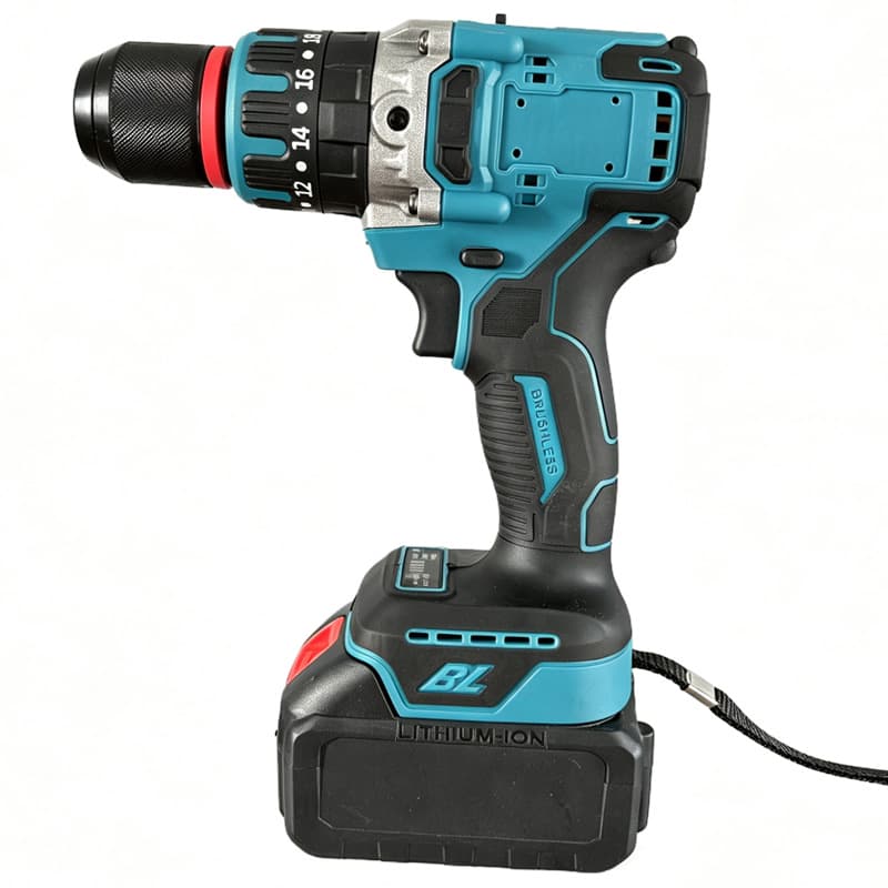 13mm Lithium Impact Drill High Torque Brushless Drill Long Battery Life Dual Speed Drill for Export