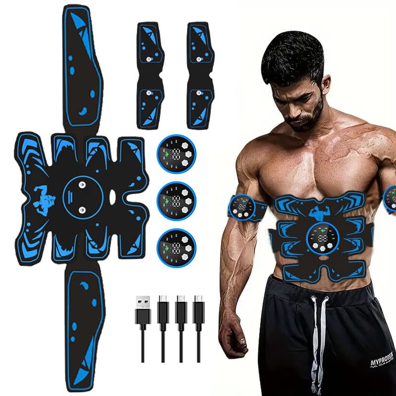 New EMS Abdominal Muscle Trainer 8-Pack Abs Fitness Device Home Use Fat Burner Workout Equipment Ab Stimulator Pad