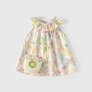 Girls' Summer Dress 2026 New Style, Baby Princess Dress, Toddler Floral Dress, Summer Children's Dress