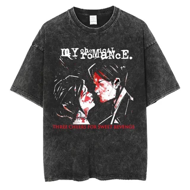 Vintage My Chemical Romance Three Cheers for Sweet Revenge Album Graphic T-Shirt Men Women Punk Love