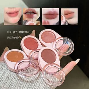 HERORANGE Milky Blush Multi-Use Stick Low Saturation Matte Natural Nude Makeup Brightening Single-Color Cream Blush