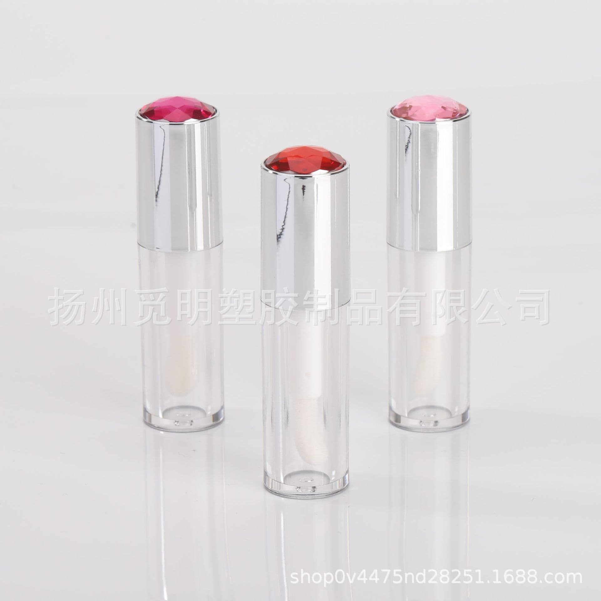 Spot lip glaze tube bottle empty bottle empty tube plastic lip gloss tube 4ml 5ml lip gloss bottle lipstick tube large brush gemstone