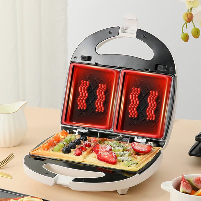 Waffle Maker Sandwich Maker Light Breakfast Machine Multifunctional Household Toaster Bread Press Grill