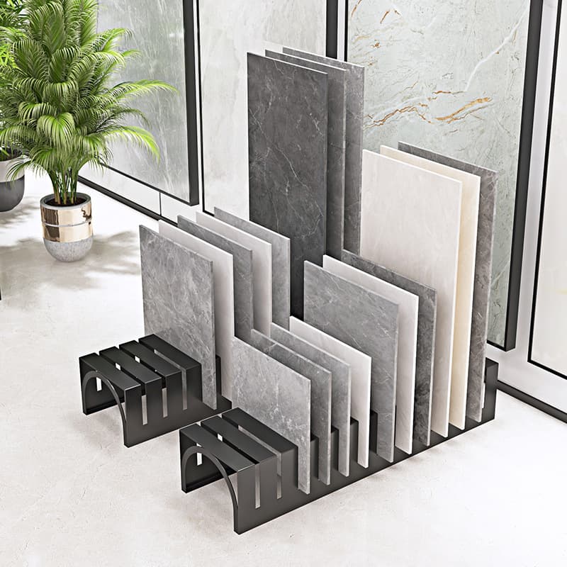 Large ceramic tile display rack wooden floor display rack vertical stone display rack wood grain tile skirting sample rack rock plate rack