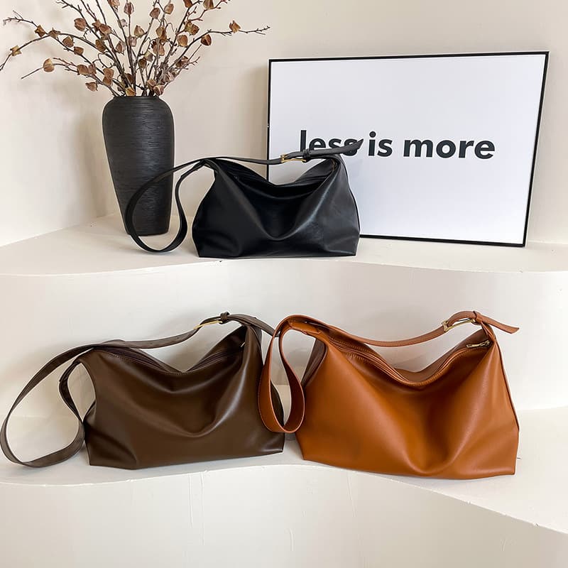 Cross-Border Large-Capacity Bag for Women 2024 Women's Bag College New Trendy Tote Bag Autumn and Winter Single Shoulder Crossbody Bag Class Bag