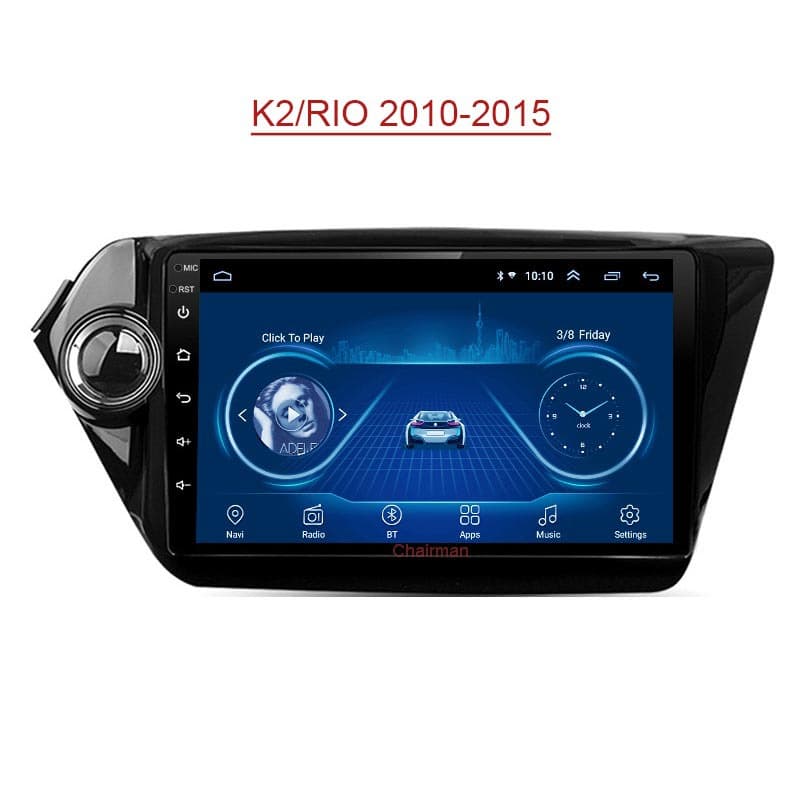Android GPS Car Interconnection Large Screen Navigation for 2010-2015 Overseas KIA K2/RIO