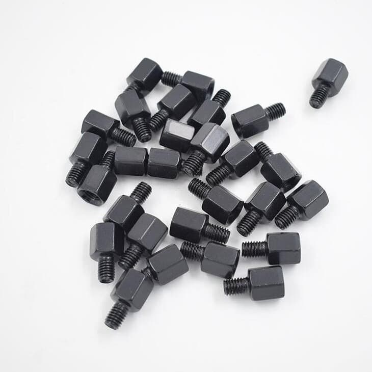 Manufacturer motorcycle electric vehicle rearview mirror accessories conversion screw mirror base heightening nut awning heightening screw black
