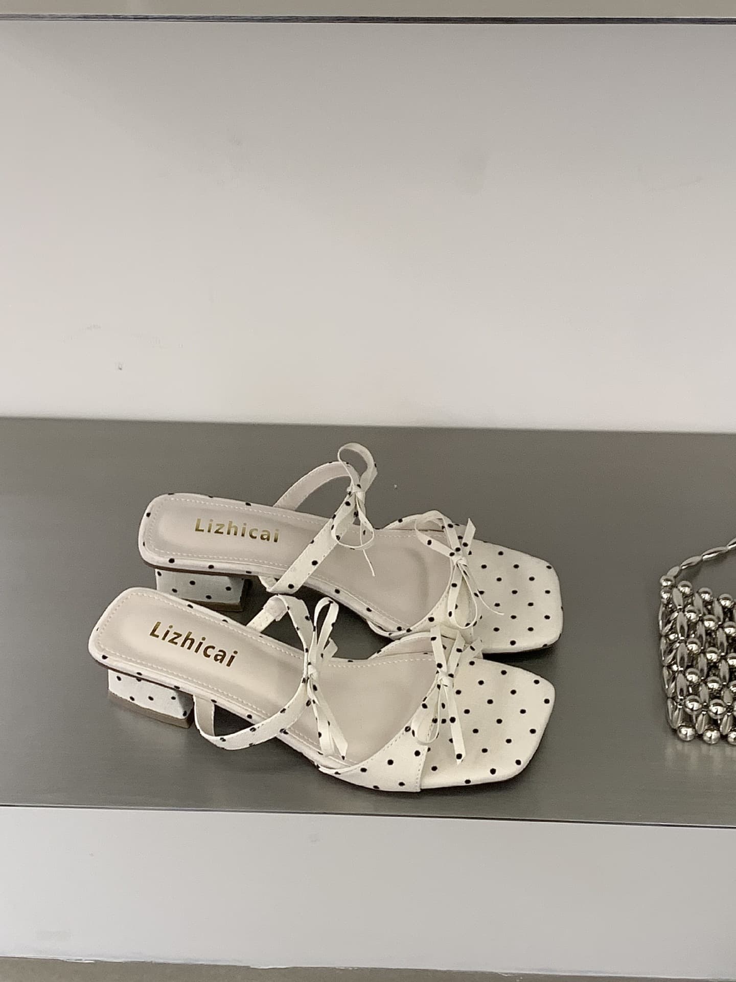 2026 Summer New Chunky Heel French Square Toe Open-Toe Sandals for Women Outdoor Wear