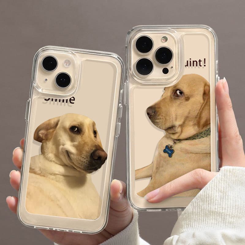 Fun and funny dog suitable for Apple 15 mobile phone case iphone16promax mobile phone case space 14 shell soft shell