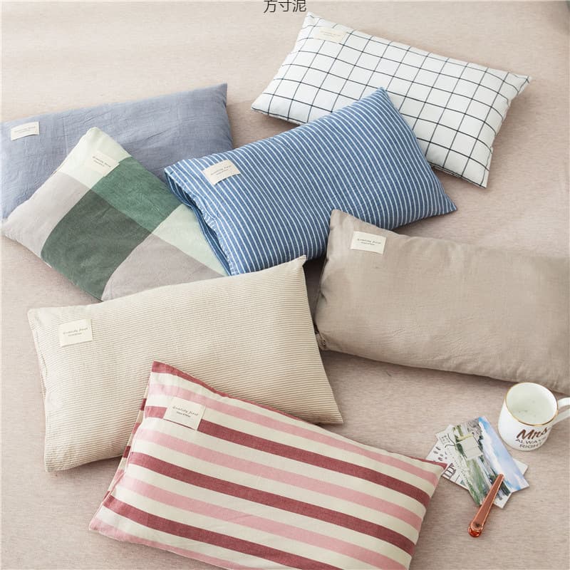 Pair of cotton pillowcases 40x60cm, small size 30x50cm for children/students, cross-border wholesale.