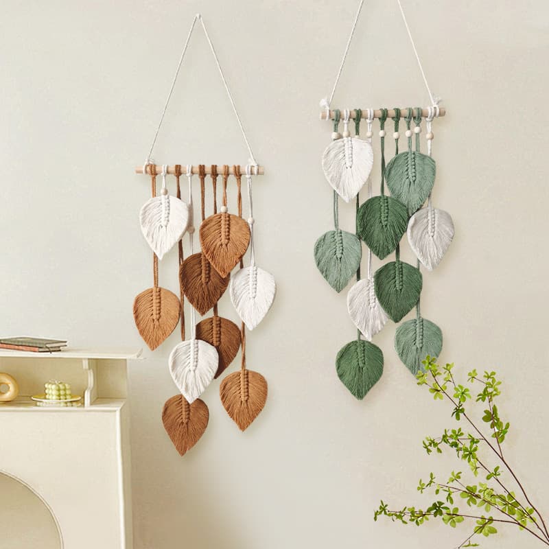 Cross-border B&B Wall Hanging Decorative Tapestry Bohemian Leaf Tapestry Sample Room Atmosphere Decorative Tapestry
