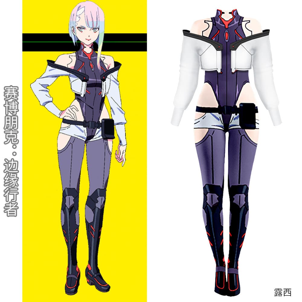 New Cyberpunk: Edgerunners Play Female Lucy Suit Full Night City Lucy One Piece