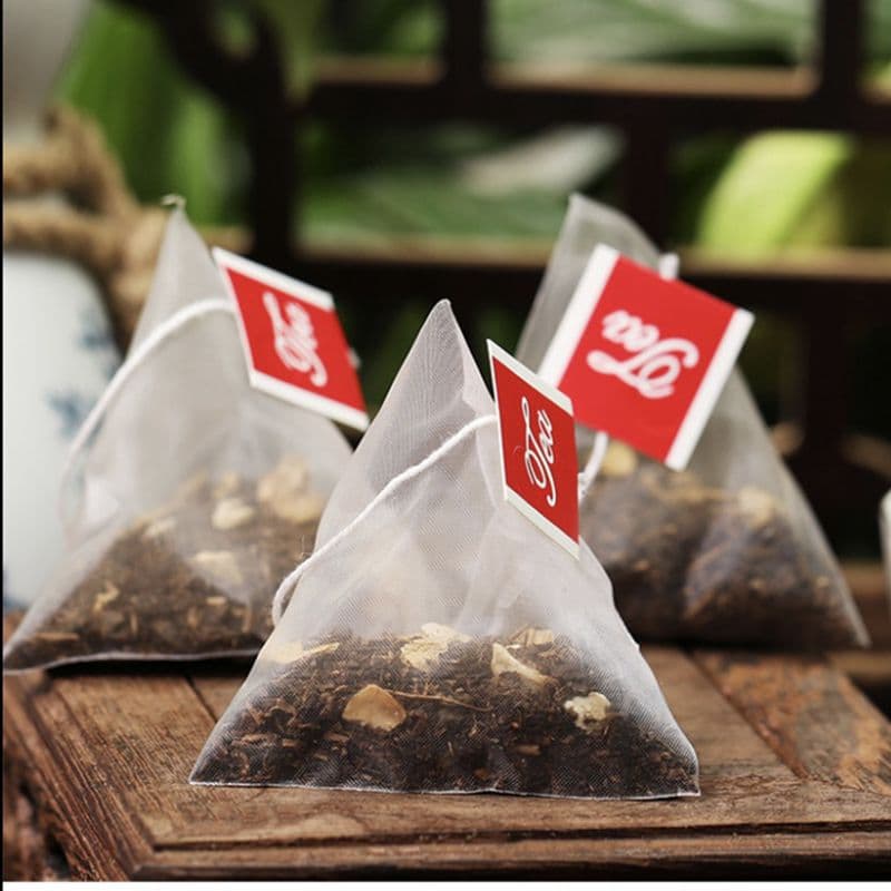 Custom Triangular and Square Bag Combination Bulk Herbal Tea Substitute Tea Bags, Private Label Processing for Bagged Tea
