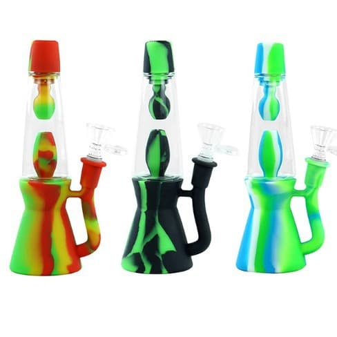 STC lava lamp silicone water Y pot foreign trade cross-border pipe wholesale small pipe glass products color silicone