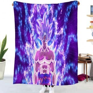 Anime Dragon Ball Series 2 Digital Print Double-Sided Flannel Blanket Air Conditioning Blanket Airplane Blanket Nap Throw Blanket