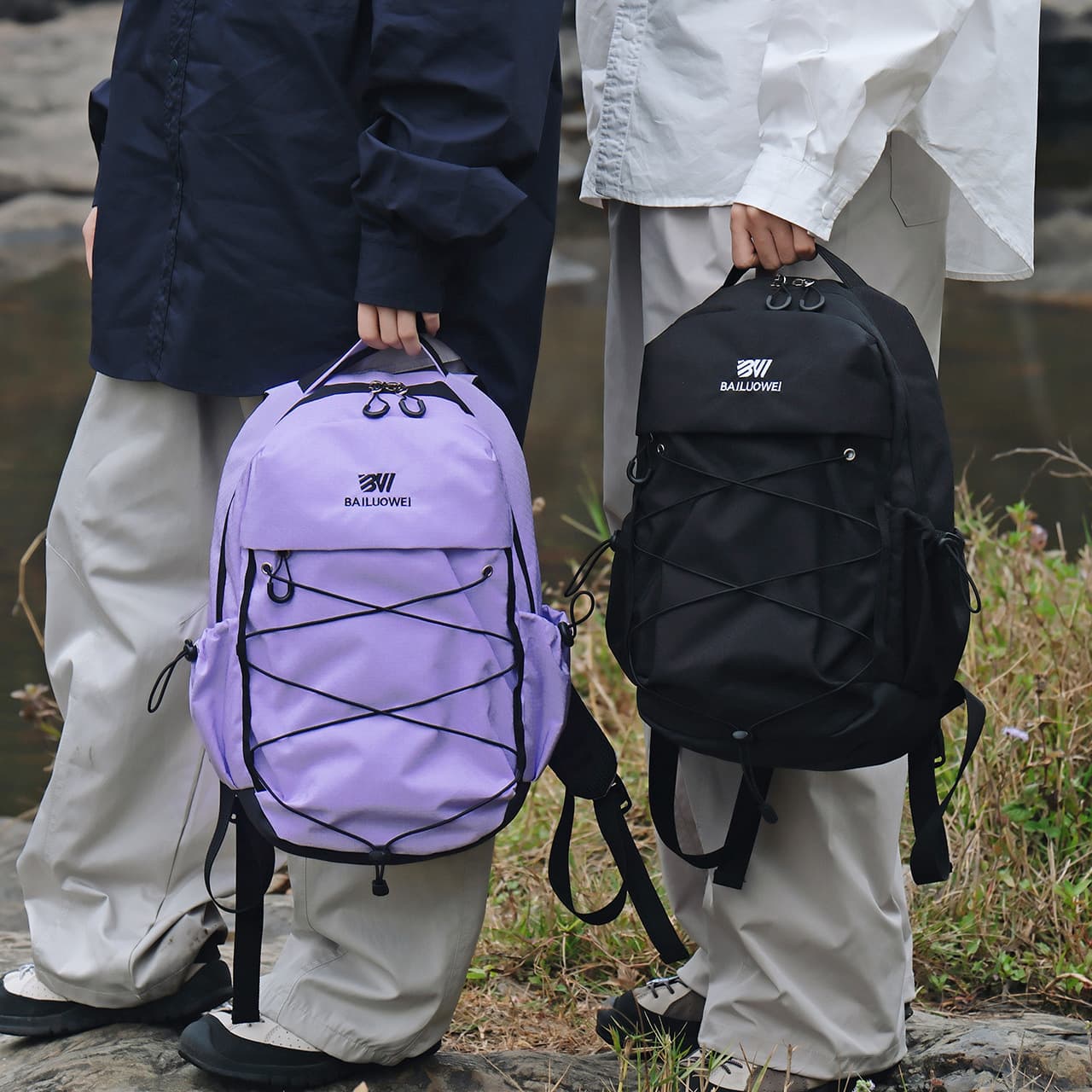 Women's Large Capacity Outdoor Hiking Backpack, Men's College Student Backpack, Casual Versatile Daypack