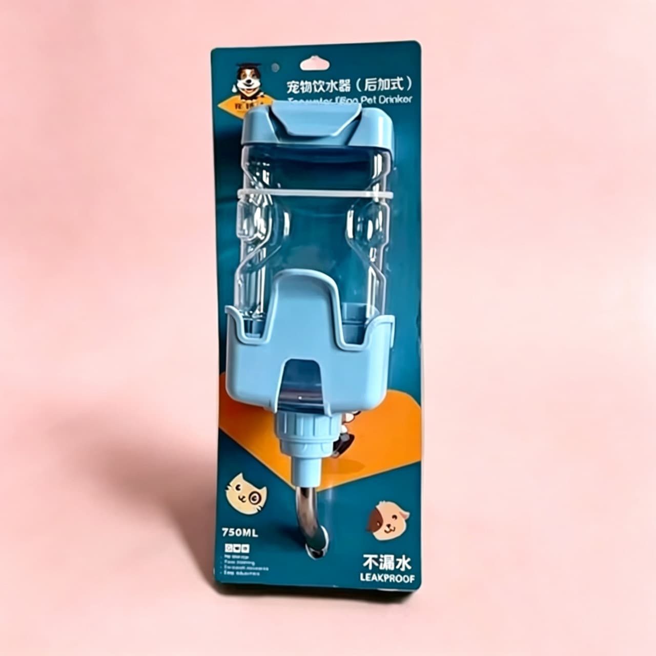 Dr. Pet Pet Hanging Square Water Fountain Medium Cat Drinking Bottle Dog Drinking Bottle Rear Add-on Water Feeder