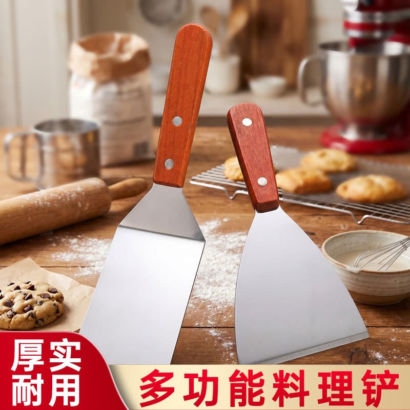 Tiramisu Spatula Bread Pancake Turner Dessert Cutter Cake Square Spatula Teppanyaki Angled Spatula Commercial