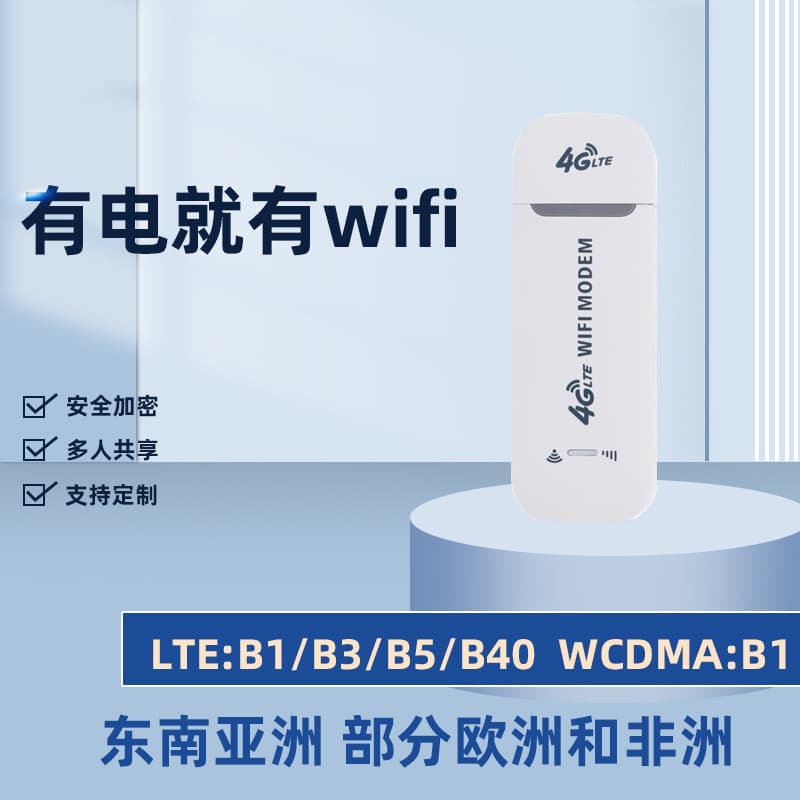 4G Mobile Portable WiFi Card Adapter Plug-in Terminal Wireless LTE Router USB Network Card UFI Car Wholesale