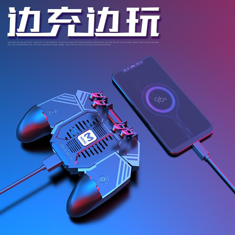 AK77 Chicken Eating Essential Air Cooling Heat Sink Can Be Used as Power Bank Factory Direct Multi-Functional Wireless Game Controller