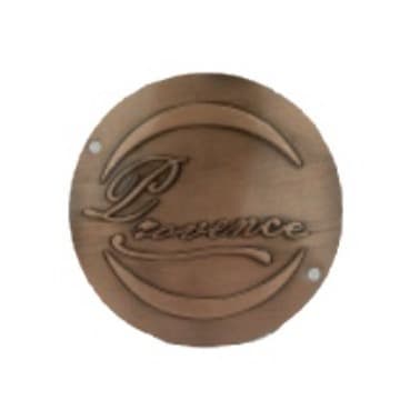 Stainless steel iron heater with embossed text, sandblasted, electroplated, antique bronze nameplate, oven zinc alloy electroplated nameplate
