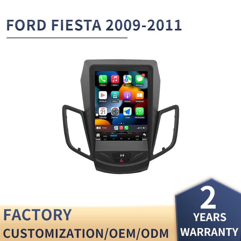 Android CarPlay HD Smart Vertical Screen Unit for Fiesta Large Screen Navigation