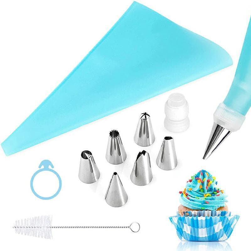 Factory wholesale 15PCS stainless steel piping nozzle set cream cake piping bag DIY baking tools set