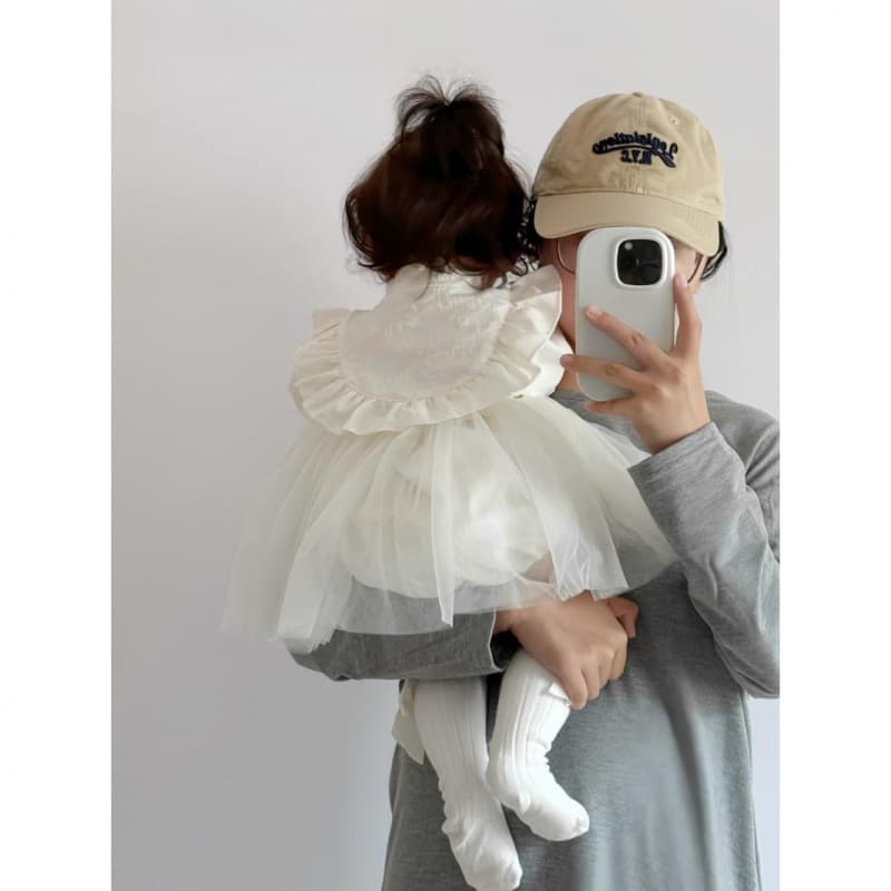 Baby Girl Autumn Romper Dress Newborn New Chinese Style Mesh Long Sleeve Hacci Dress 100 Days Celebration Gown