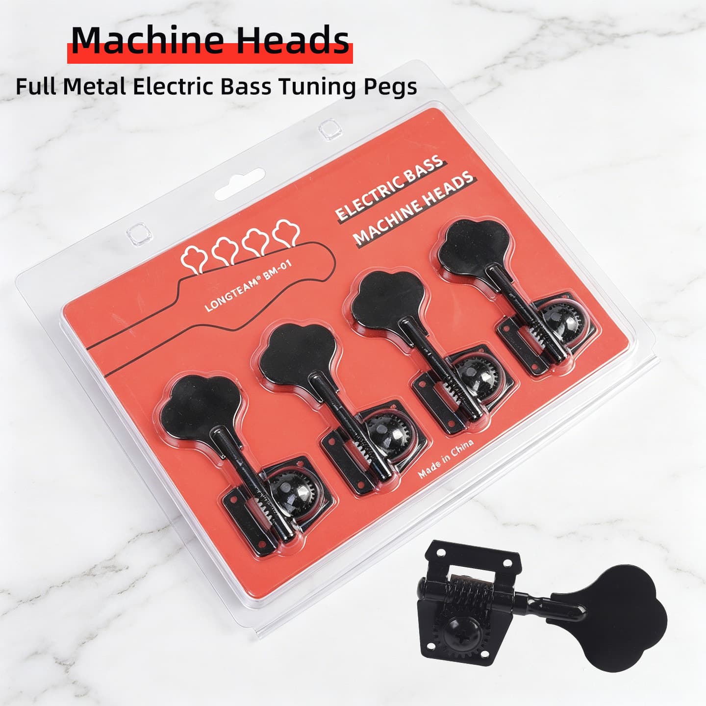 Electric Bass Machine Heads Tuning Pegs