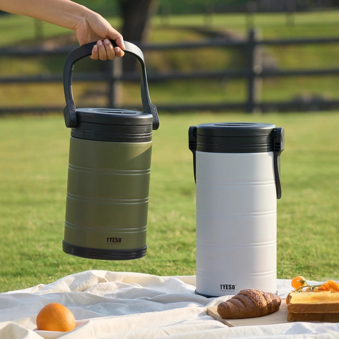 TYESO Taishuo Stainless Steel Insulated Bucket Large Capacity Outdoor Car Ice Bucket Portable Handle Water Cup