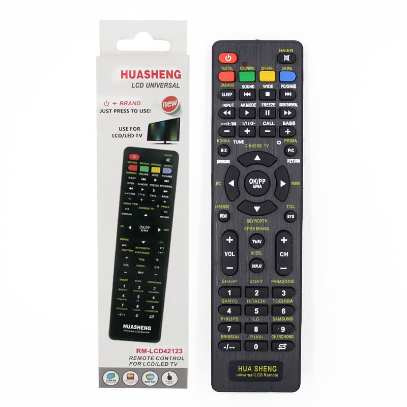 Huasheng Brand Universal TV Remote Control L1130+8 One-Key Setup Best Seller English Version